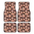 thumbnail image 1 of Honeii Beautiful Fox Print Car Foot Mat Four-Piece Set - Front & Rear Universal Car Floor Mats for SUVs, Trucks, Sedans, 1 of 7