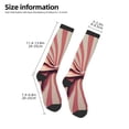 thumbnail image 4 of Fotbe Retro Bow print Women's Men's Novelty Crew Socks Cotton Socks Knee High Socks for Walking,Running,Nurses,Pregnancy, 4 of 8