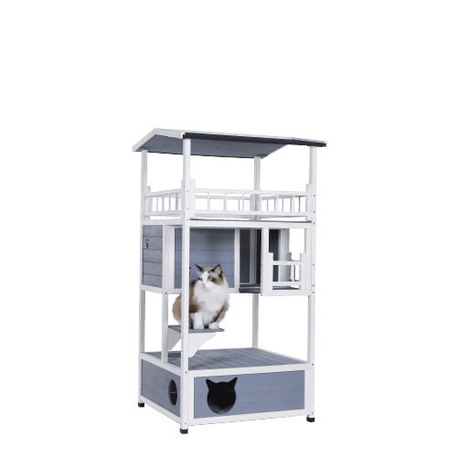 Outdoor Cat House Cat Tree Cat Condo Cat Shelter Catio Weatherproof