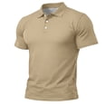 thumbnail image 6 of Hearthz Cotton Polo Shirts for Men Moisture Wicking Shirts for Men Short Sleeve Casual Summer Shirt Soft Breathable Mens Golf Polos Brown S, 6 of 6