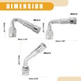 thumbnail image 4 of 1 Set 45/90/135-Degree Car Tire Valve Stem Extenders Extension Universal for Cars Bicycles Silver Tone, 4 of 6