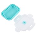 thumbnail image 3 of Portable Silicone Lunch Box Set Folding Microwave Safe Lunchbox Food Container Green, 3 of 8