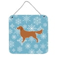 thumbnail image 1 of Winter Snowflake Golden Retriever Wall or Door Hanging Prints, 1 of 1