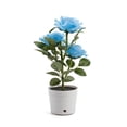 thumbnail image 1 of Cateissary Lámpara de maceta de bonsái con luz, planta en maceta Artificial, 3 cabezas, luces rosas, lámparas de paisaje para jardín, césped al aire Decoración del hogar Azul Cateissary HA072595-04B, 1 of 6