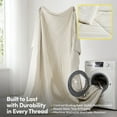 thumbnail image 3 of Cooling Oversized All-Season Reversible Single Comforter - Twin/Twin XL, Beige, 3 of 4