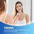 thumbnail image 3 of TINANA Water Dental Flosser with 5 Jet Tips, 280ml Water Tank, Portable Cordless Electric Water Flosser, 3 Modes Rechargeable Oral Irrigator, IPX7 Waterproof for Teeth Cleaning, Pink, 3 of 8