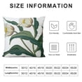 thumbnail image 6 of SHANXI Throw Pillow Cover  Beige and White Tulip Flower Pillowcase Spring pillow cover for Couch Cushion Cover Square Farmhouse Floral Decor Pillow Case 12x12in, 6 of 6