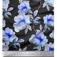 thumbnail image 1 of Soimoi Cotton Duck Fabric Flower & Leaves Watercolor Fabric Prints by Yard 42 Inch Wide, 1 of 3