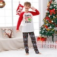 thumbnail image 4 of Candy Cane Christmas Family Matching Pajamas With Extended Sizes, Cotton And Poly Blend, 2 Pieces, 4 of 7