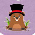 thumbnail image 4 of Inktastic Groundhog Day with Groundhog in Top Hat Boys or Girls Baby Bib, 4 of 4