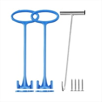 2 Pieces Skimmer Basket Handle, Pool Hook, for All Debris Removal