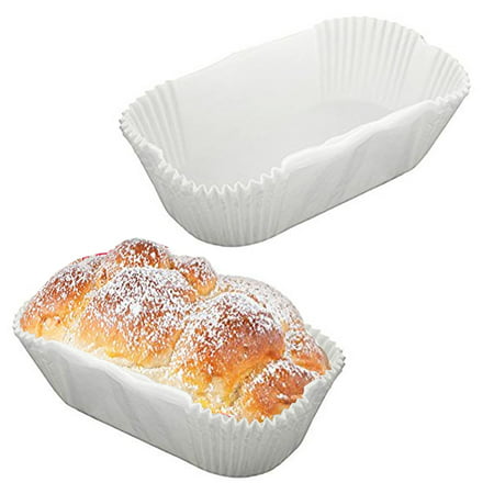 48 Pc Non-Stick Loaf Bread Baking Liners Oven Paper Molds Parchment Bake