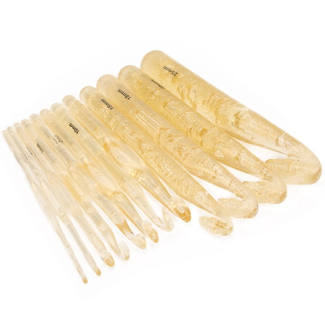 12Pcs Crochet Hooks Comfortable Durable Sewing Needles for Knitting Sweaters Scarf Blanket