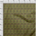 thumbnail image 2 of oneOone Cotton Silk Fabric Leaves & Floral Block Print Fabric BTY 42 Inch Wide, 2 of 4