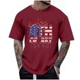 thumbnail image 2 of Tops para hombre, blusas y camisas de cuello redondo y manga corta para hombre, tops casuales de cuello redondo y manga corta con estampados especiales para hombre., 2 of 5
