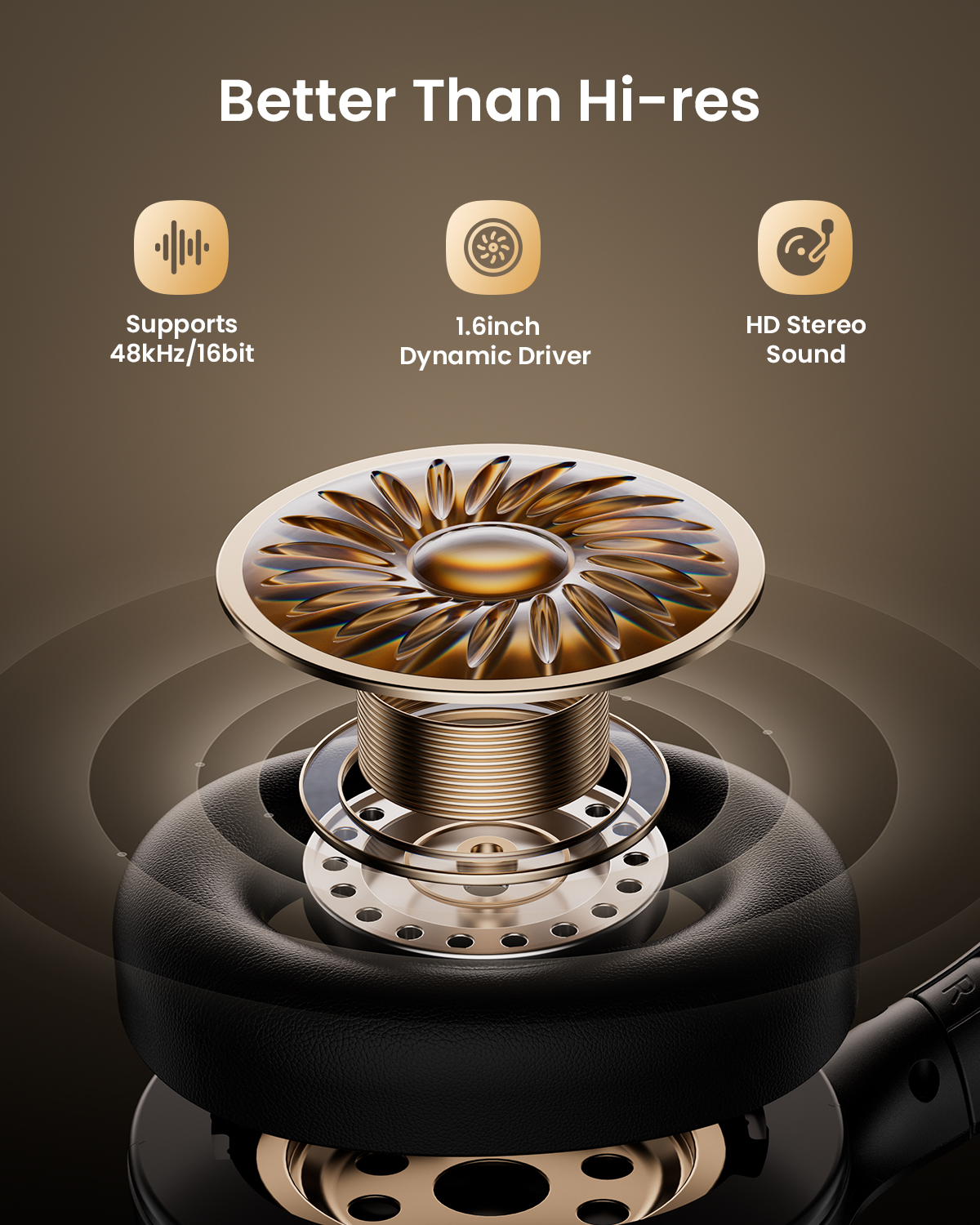 WeGear ANC Wireless Over-Ear Headphones with 60H Playtime photo 3