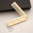 thumbnail image 2 of Chocolate Biscuit Shaped Cartoon Comb Plastic Comb Two-in-one Student Tea Comb Milk Cartoon U8n2, 2 of 7