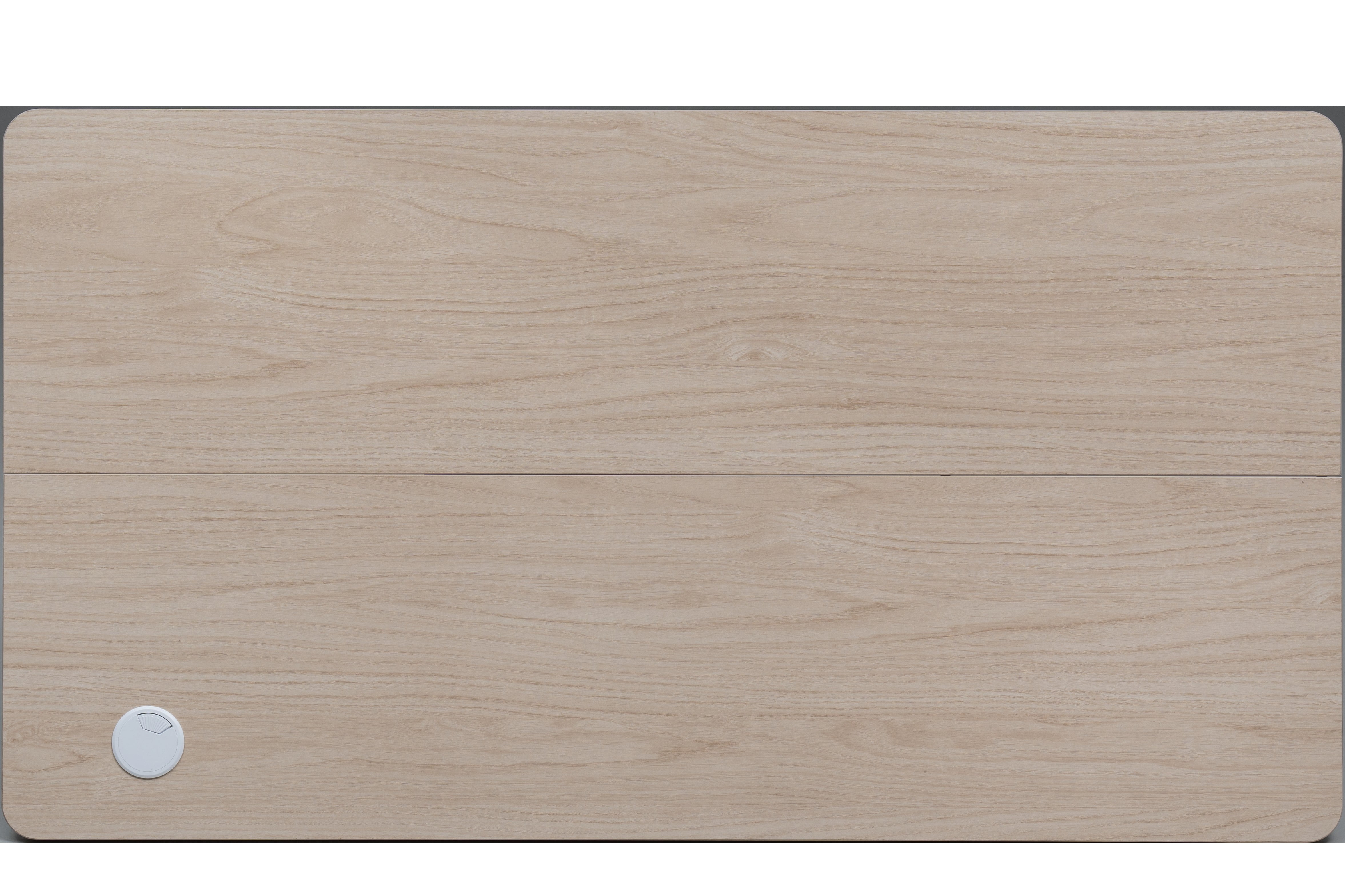 Mainstays Home office Adult Furniture, Table Minimalist Rectangular 44 x 24 inches Stand up Desk with Cable Management and Headphone Hook, Natural