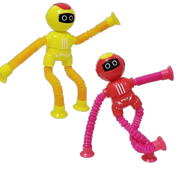 BESTSKY 2Pcs Pop Tubes,Tough Grip Sensory Toys,Wipes Off Easy Fidget Autism Sensory Toys,Color Mixing