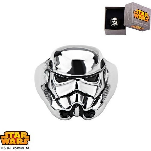 Disney Stainless Steel 3D Stormtrooper Ring