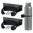 thumbnail image 3 of 4 Soportes para Tanque de Propano, Soporte para Cilindro de Gas con Tornillos y Cadena de Seguridad Soportada de 4 A 12 Pulgadas (Negro), 3 of 5
