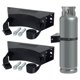 thumbnail image 3 of 4 Soportes para Tanque de Propano, Soporte para Cilindro de Gas con Tornillos y Cadena de Seguridad Soportada de 4 A 12 Pulgadas (Negro), 3 of 5