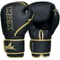 thumbnail image 3 of MRX Boxing Gloves Fighting Training Combat Train Workout Sparring Grappling Durable Light Weight Adult Punch Bag Glove Muay Thai Punching Mitts Kickboxing MMA Gloves Men and Women Golden 8oz, 3 of 7