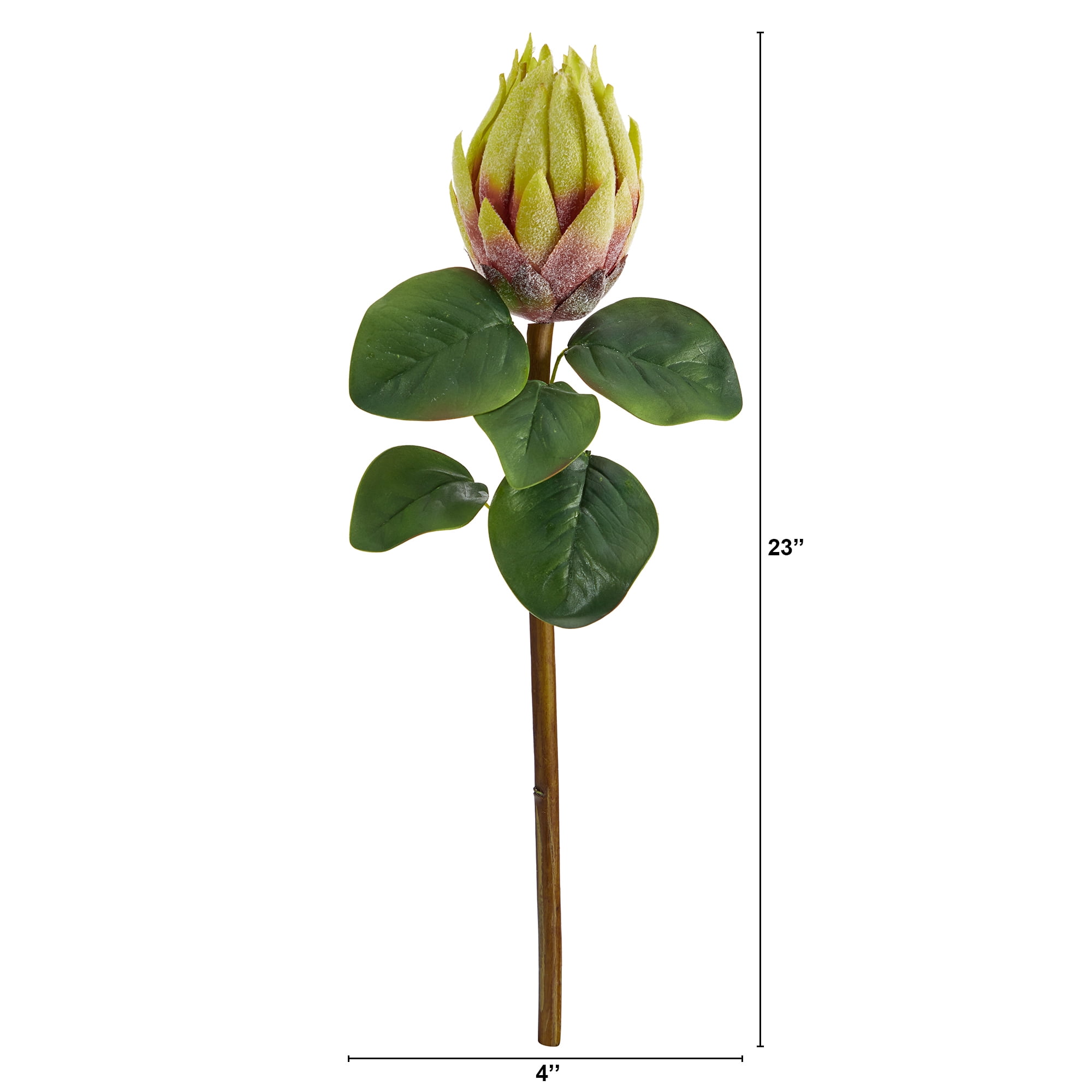 Nearly Natural 23in. King Protea Artificial Flower (Set of 4)