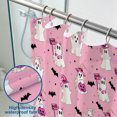 thumbnail image 3 of Halloween Pink Ghost Shower Curtain, Holiday Bathroom Decor, Polyester Fabric Waterproof Machine Washable, Halloween Home Party Decoration, 72 x 72 Inches, 3 of 7