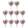 thumbnail image 1 of 12 Bouquets Lavande Artificielle Rouge Profond pour Décoration Extérieure Colorée et Durable, 1 of 8