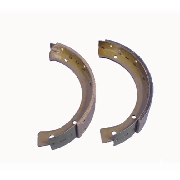 Drum Brake Shoes, Riveted, Compatible with MB, M38 & CJ2A-CJ5 Models, Replaces Perkins 2530-00-734-8608, 643055, MIL643055 OEM - Set of 2