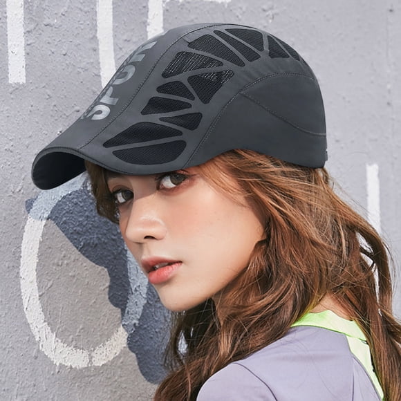 Gorra Deportiva de Malla Transpirable, Perfil Bajo, Correa Ajustable, Tela de Secado Rápido, Lavable.