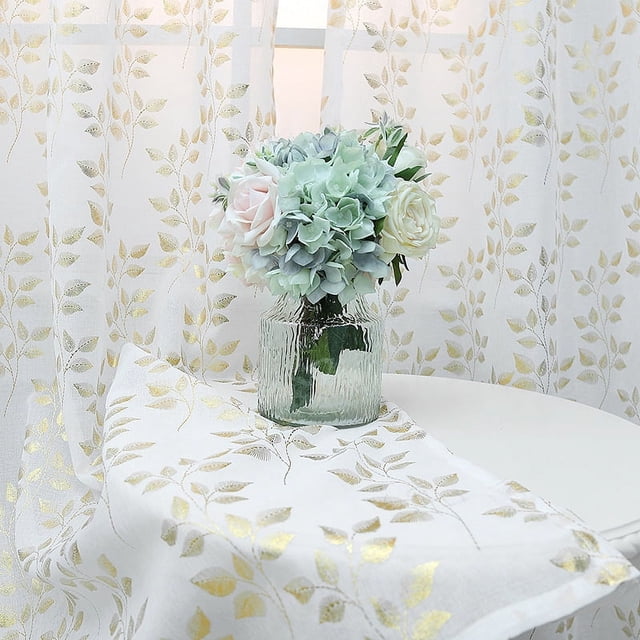 Zhuge Cortinas transparentes con textura, paneles transparentes para privacidad, ligeros y aireados, para dormitorio(1 pieza, 78,74 x 55,12 pulgadas, A10)
