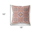 thumbnail image 3 of 28â€ Magenta Orange Paisley Indoor Outdoor Throw Pillow, 3 of 4