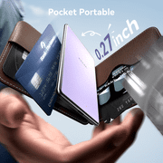 Kuulaa Ultra-Thin 5000mAh Magnetic Power Bank, 20W Fast Charging Mirror Design Compatible for iPhone17/16/15/14/13,Samsung/Android