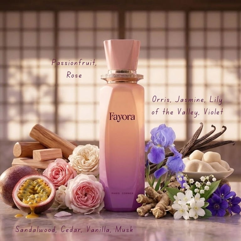 Paris Corner, Ladies Fayora EDP, Passion Fruit Rose, 3.4 oz