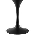 thumbnail image 3 of Modway Lippa 36" Round Artificial Marble and Metal Dining Table in Black/White, 3 of 7