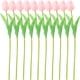 thumbnail image 3 of 10 tulipanes artificiales de imitación para ramos de boda y centros de mesa., 3 of 6
