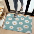 thumbnail image 2 of Teal Daisy Flower Yellow Centers Pattern Door Rugs,Washable Non Slip Door Mats Indoor,Decorative Door Mats,Entry Mat Indoor for Entrance,Bedroom,Kitchen,Bathroom,20"x32", 2 of 6