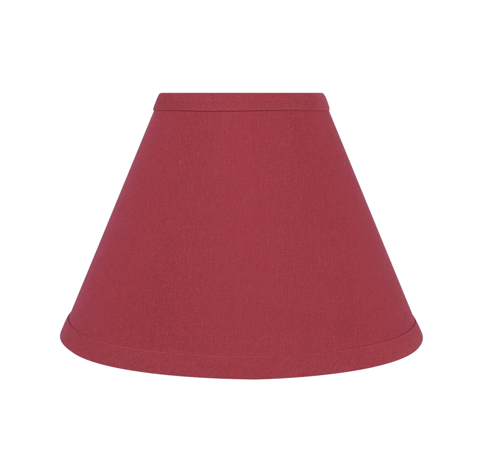 Red Fabric Empire Lamp Shade, 9" Wide