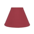 thumbnail image 1 of Aspen Creative 58729 Transitional Hardback Empire Construction Rouge, 9" de Large (4" x 9" x 6-1/2") UNO Abat-Jour, 1 of 6