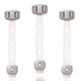 thumbnail image 2 of Child Safety Locks - Cabinet Locks Baby Proofing for Babies, Adhesive Cabinet Latches, Multi-Purpose for Fridge Drawers,Ovens Toilet Seats,Trash Can, No Drilling (3 Count), 2 of 8