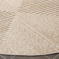 thumbnail image 5 of SAFAVIEH Stella Alannah Geometric Indoor/Outdoor Area Rug, Beige/Beige, 6'7" x 6'7" Round, 5 of 12