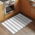 thumbnail image 3 of Grey Striped Large Area Rugs for Bedroom Living Room, Soft Non Slip Carpet Bedside Rug, Modern Farmhouse Gray White Stripes Rectangular Floor Cover Kitchen Accent Rug 2'x3' for Dining Room/Office, 3 of 9