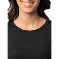 thumbnail image 4 of Fruit of the Loom Women's Soft and Breathable Short Sleeve Boxy Top and Wide Leg Pajama Set, Sizes S-4X, 4 of 14