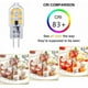 thumbnail image 5 of Bombilla LED no regulable, ahorro de energía, 2 W, repuesto para autocaravana, base G4 de dos pines, blanco frío 6000 K, cubierta de PC transparente, alta reproducción cromática, paquete de 10, 5 of 5