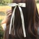 thumbnail image 2 of 4Pcs Hair Clips for Women Ribbon Bowknot with Long Tail, Clip Girl, Solid Accessories Barrettes Claw Bow, 2 of 5