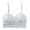 White, variant on BOLLSLEY Women's Sexy Lace Bralettes Adjustable Strap V Neck Wireless Bra