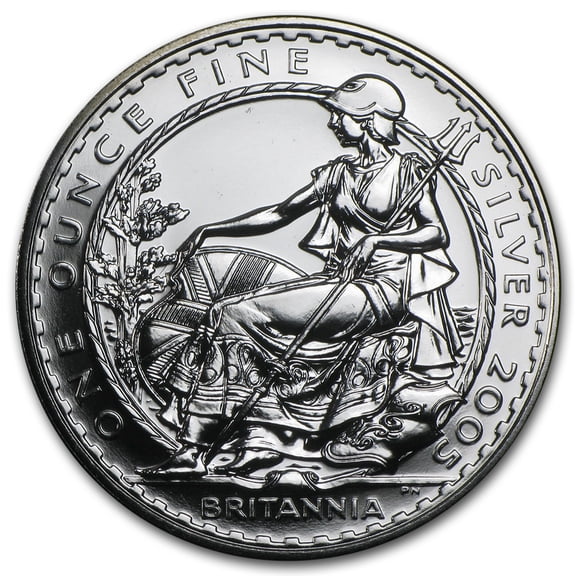 2005 1 oz Silver Britannia (Abrasions)