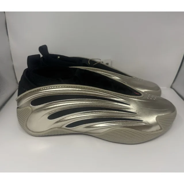Ad-id-as Harden Volume 9 Cyber Metallic Black Basketball JR2506 Mens Size 5.5 New
